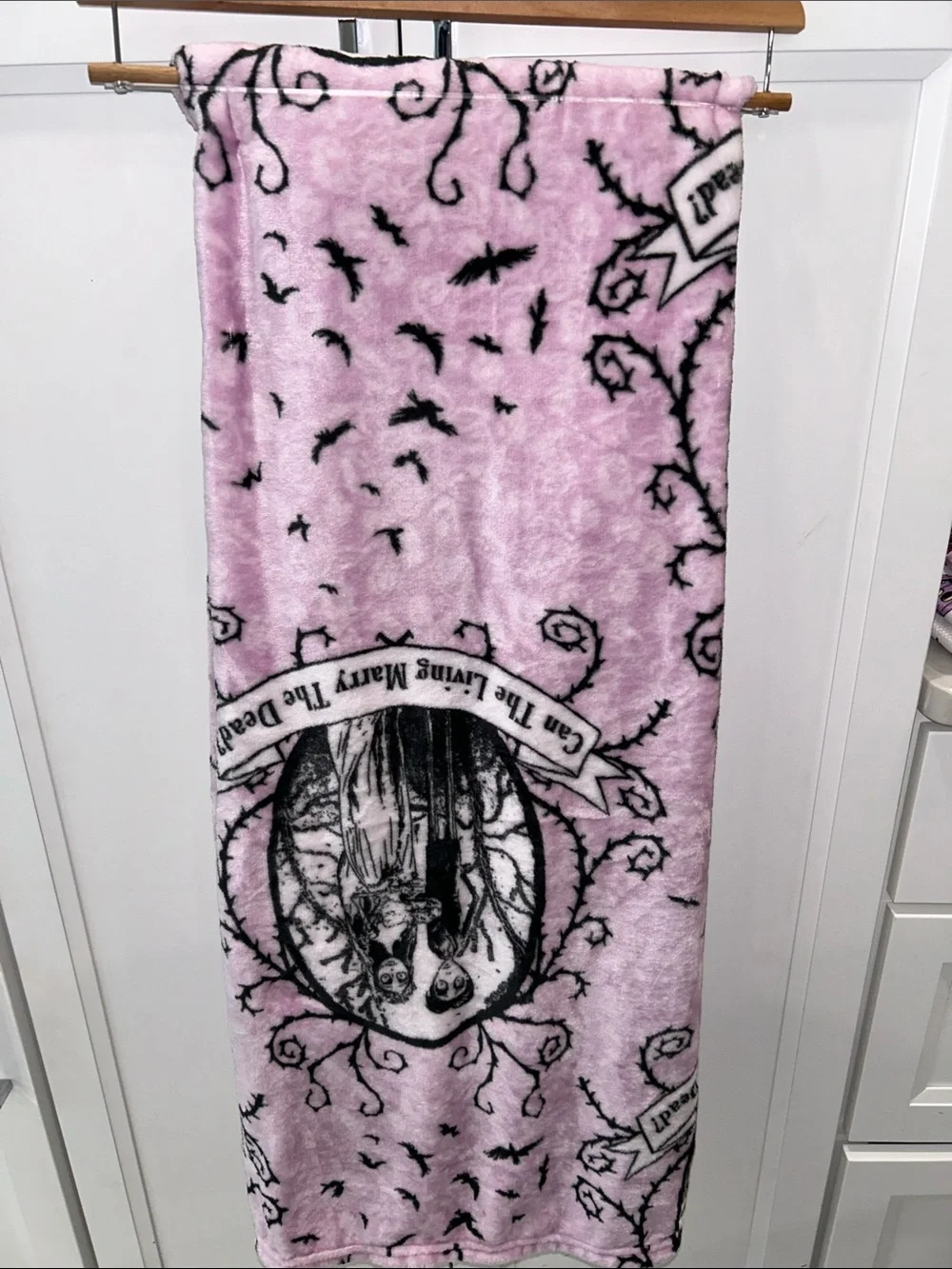 Tim Burton Corpse Bride Plush Throw Blanket 50”x70”